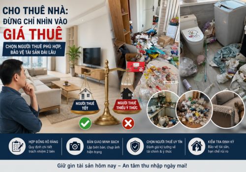 Chủ nhà cho thuê cần nhìn xa hơn giá thuê: Một người thuê thiếu ý thức có thể khiến bạn trả giá đắt
